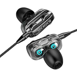 yoligan Écouteurs intra-auriculaires Casque filaire stéréo Casque audio filaire Noir - Les Beatles, Paul McCartney, John Lennon, RIngo Starr, George Harrison