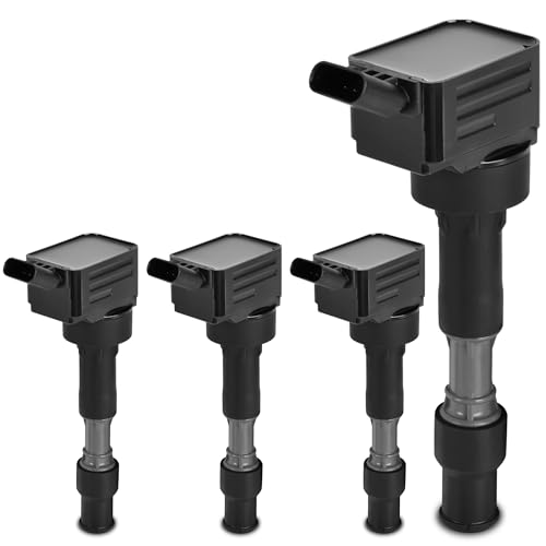 HYR Set of 4 Ignition Coil Pack Fit for Hyundai Elantra 2015-2020 Kona Sonata Kia Forte 2017-2024 Optima 2016-2020 Seltos Soul, L4 2.0L, Replaces UF-816 UF816