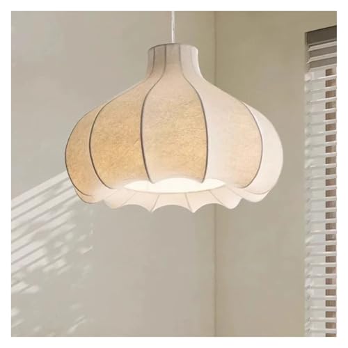 Japanese Onion Silk Pendant Lights French Cream Style Dining Room Kitchen Chandelier Lighting Bedroom Lamps Fixtures,Charming Lighting