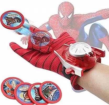 Spider-Man Gloves with Disc Launcher Web Shooter Spider-Man Action Figure Super Hero Disc Launcher Single Hand Glove Toy Set Spider-Man Disk Launcher Character Toys (B0C89Y9YBH) Amazon Price History, Amazon Price Tracker