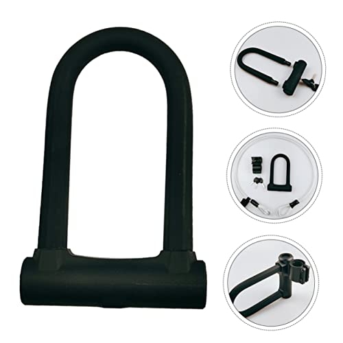 Garneck 1 Conjunto De Cadeado Em U Para Serviço Pesado Acessórios Para Bicicleta U Grilhão Cadeado S