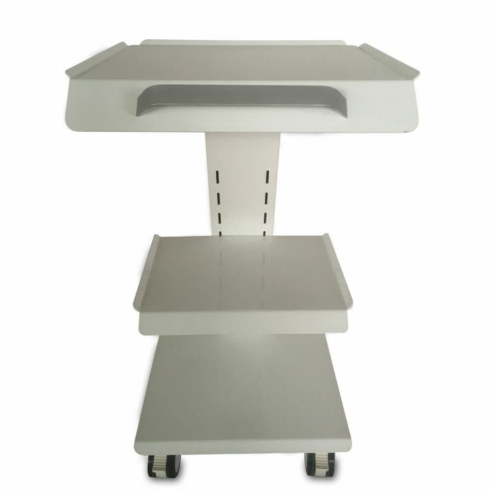 3 Ebene Tragbar Rollwagen Zahntechnik Schönheits Gerätewagen Dental Trolley Cart Medical Dental Lab Cart Transportwagen Rollwagen Medizinisch, Universalräder, 2 Fußbremsen