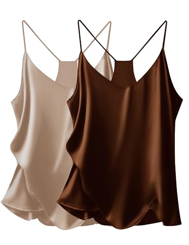Brown Silk Cami Top