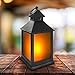 Produktbild Eaxus® LED Laterne für Draußen - Windlicht mit Flammeneffekt Kerze - Wohnzimmer & Garten Deko