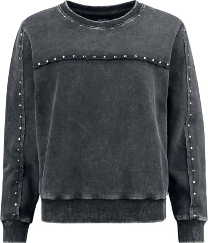 Sudadera Rock Rebel by EMP Mujer Incognito Rebel Gris para protegerte del frío con estilo
