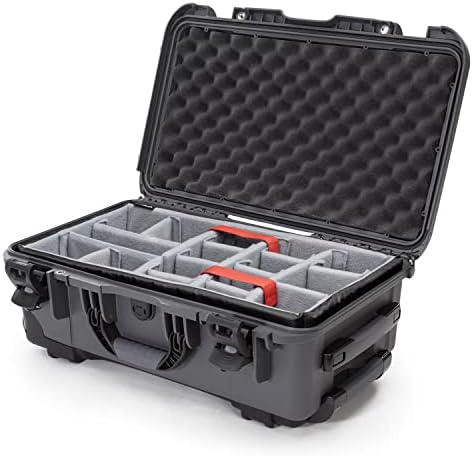 Nanuk 935 Waterproof Carry-On Hard Case with Wheels and Padded Divider - Graphite