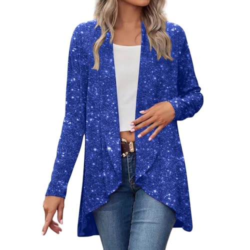 Veste à paillettes ouverte sur le devant pour parfaire votre tenue de soirée de mariage chic