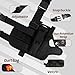 WALWAL Adjustable Tactical Leg Holster Compatible for Nerf Elite Series Gun, Drop Leg Holster(Black)