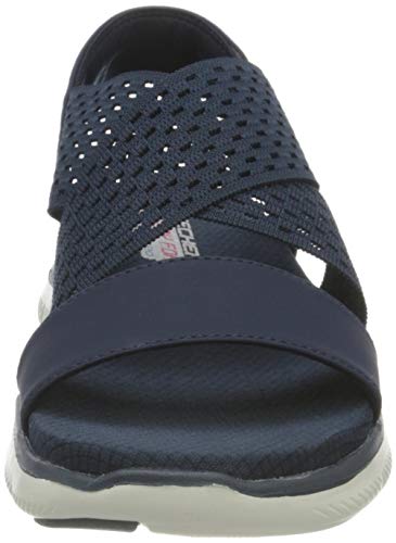 Skechers SKECHERS Women's Flex Appeal 2.0 Cool City Sandal, Navy, 4 UK