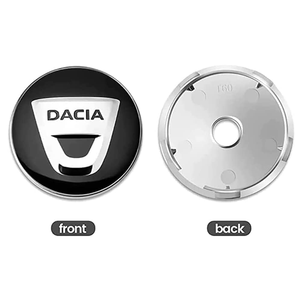 4 Coprimozzo HEYCE 57mm Argento - Per Renault Koleos, Duster, Megane, In ABS Antigraffio - Foto 13