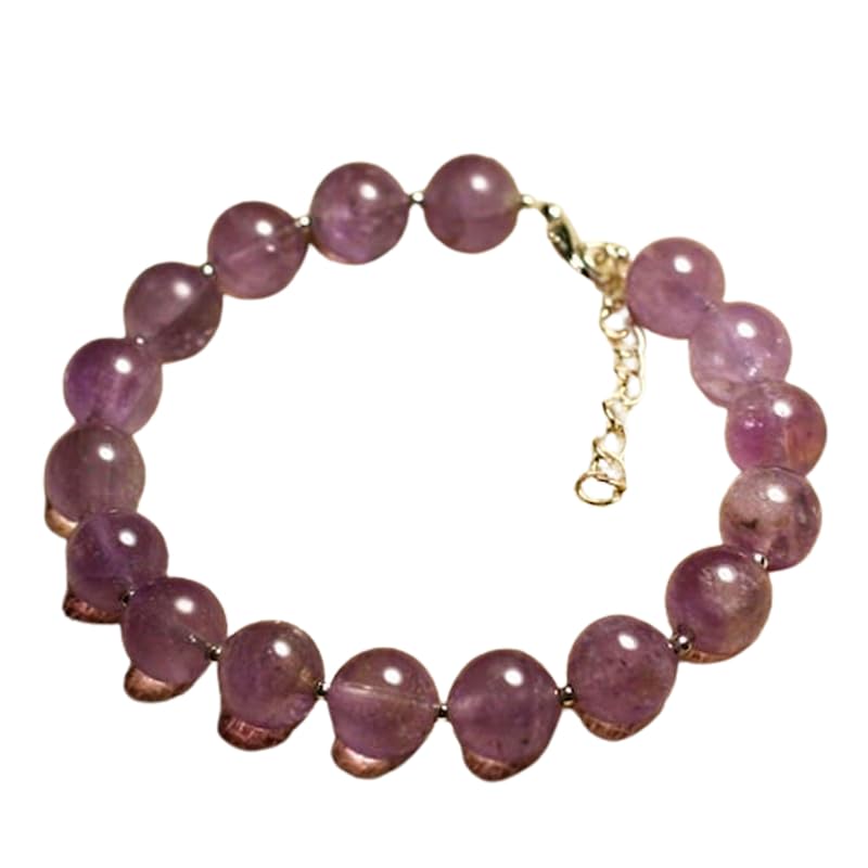 Améthyste rose en bracelet réglable de 17,8 cm à offrir pour un moment unique