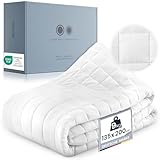 🛏️ PERFEKTE LASTVERTEILUNG - Mit 7 Schichten & präzisen Nähten schafft unsere gewichtete Bettdecke eine perfekte Balance & ermöglicht eine harmonische Lastverteilung, während sie den Körper behaglich umhüllt.