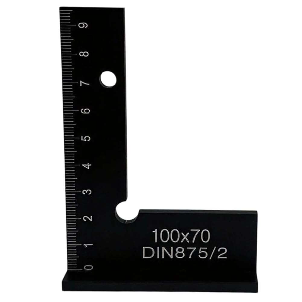 Aundhegrtt As Shown Woodworking 90 Degree Right Angle Square Ruler With Stand - Measuring Tool