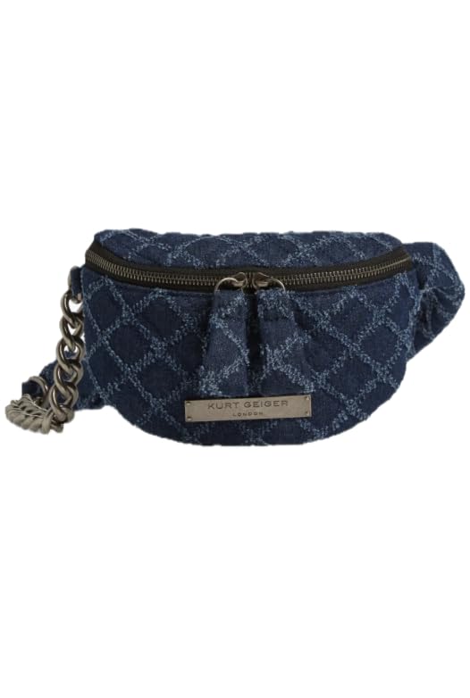 Kurt Geiger London Bolsa pequena para cinto Brixton Quilt (jeans)