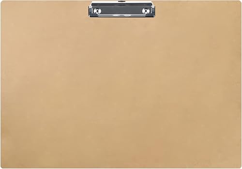 Portapapeles de 11 x 17 pulgadas, portapapeles de paisaje extra grande, 11 x 17 pulgadas, clip de perfil bajo, tablero de recortar MDF de 11 x 17