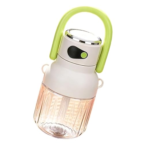 Uqezagpa Green Drink Mixer Cup With Led Display And Carry Handle For Home Desk And Picnic Drink Prep