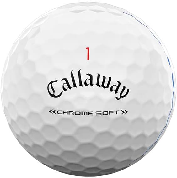 Callaway Golf 2022 クロムソフトゴルフボールトゥルートラックレッド/ブルー