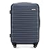 WITTCHEN Valise de Chariot de Valise de Taille Moyenne Stable Valise de Wittchen ABS Chariot à Coque Dure 4 roulettes Serrure à Combinaison Bleu
