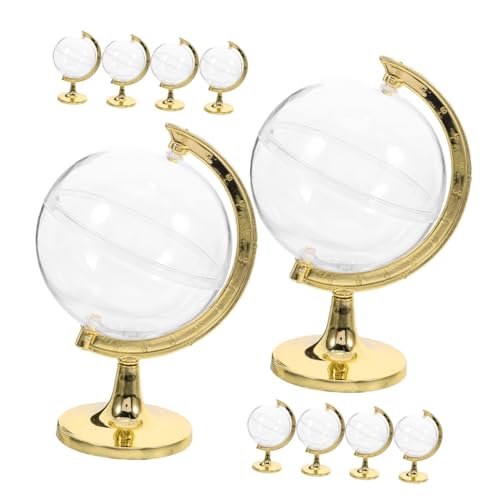 Boîtes à friandises en plastique globe LOORGVEL : lot de 20 boîtes à dragées dorées pour mariage