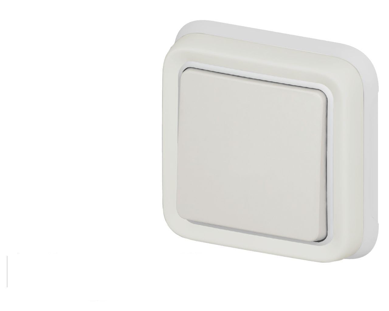Legrand 069851 Interrupteur ou va-​et-​vient Étanche Plexo, Complet Encastré, 10AX, 250V, Blanc