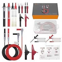 Neoteck 24-in-1-Elektro-Multimeter Test Lead mit Krokodilklemmen, Prüfspitze, Feder Grabber, Bananenstecker - Voltmeter für Spannung Circuit Tester – Ansicht 7