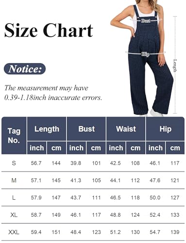 FEOYA Umstandsoverall Einteiler Schwangerschaft Latzhose Ärmellos Weiches Freizeit Baggy-Look Lange Hose für Schwangere XXL