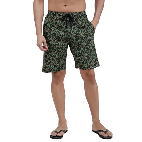 Image of Amul Comfy Men's Bermuda Shorts | Adjustable Drawstring for Better Waist Fit | Comfortable Casual Shorts | Breathable Summer Wear | Pack of 1 | Color May Vary