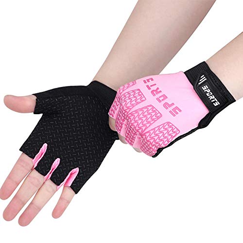 Keleily Childrens Sports Protective Gloves,1Pair Half Finger Bike Gloves Gel Padded,Kids Cycling Gloves,Girls Boys Biking Gloves Kids Fingerless Sport Fitness Gloves Outdoor Sports Gloves - Image 4