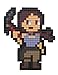 PDP Pixel Pals Tomb Raider Shadow of the Tomb Raider Lara Croft Collectible Lighted Figure, 878-047-NA-LARA