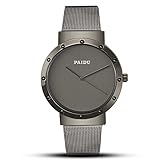  SJXIN Schöne und stilvolle Armbanduhr, Fashion net mit Herrenuhr PAIDU Legierung Uhr Modeuhren (Color : 1)