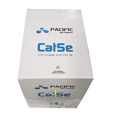 Cabo De Rede Lan Cat5e 4p Cobre 305m Homologado Anatel Preto