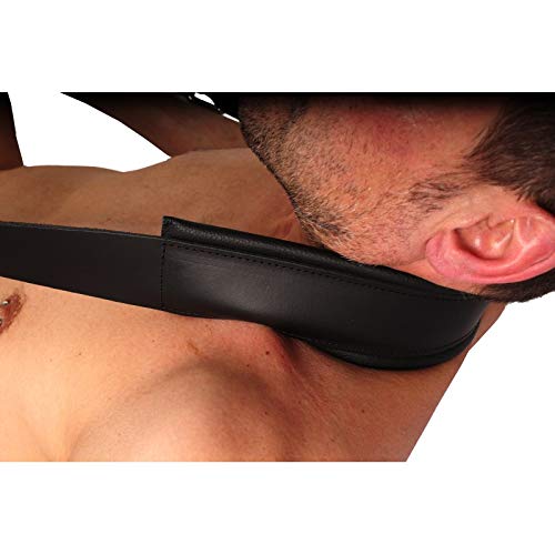 BDSM Fessel Bondage Travel Sex Sling Liebesschaukel Leder schwarz/Reise-Sex-Sling