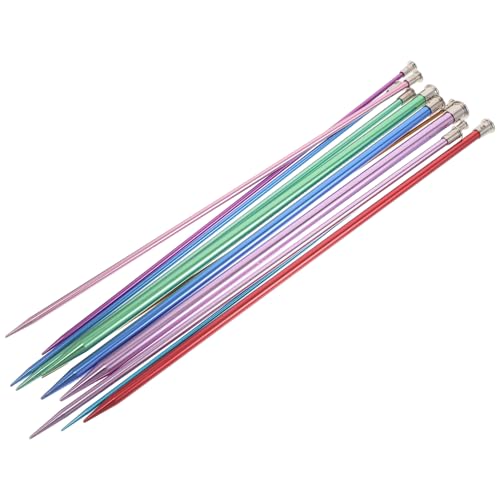 Agujas para tejer de aluminio juego de 11 tamaños de 3.0 a 10 mm