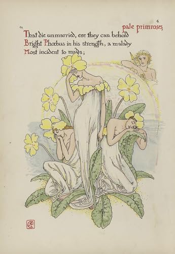 Lienzo Fiori dal giardino di Shakespeare para decorar un salón elegante con arte de Walter Crane