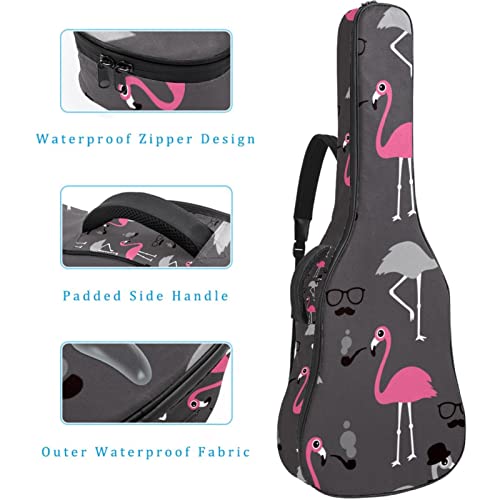 Housse imperméable pour guitare acoustique avec double bandoulière et poche pour support japonais et branches de fleurs… - Les Beatles, Paul McCartney, John Lennon, RIngo Starr, George Harrison Housse imperméable pour guitare acoustique avec double bandoulière et poche pour support japonais et branches de fleurs… – Image 5