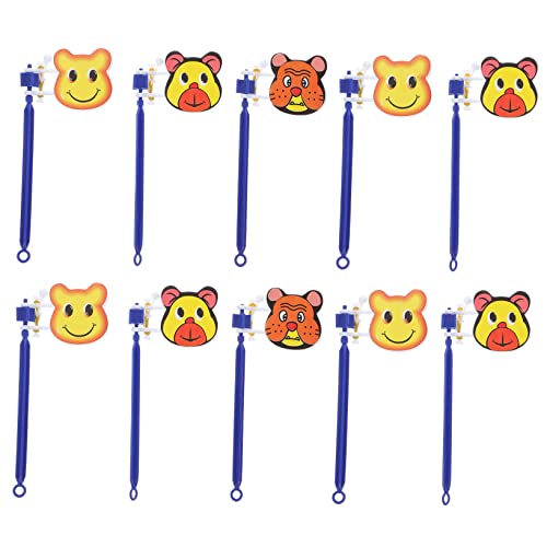 Abaodam 10piezas Hand Clappers para Niño Niña Juguete Ruidoso De Mano con Diseño De Dibujos Animados Prop Creativo para Fiestas Cumpleaños Halloween Carnaval