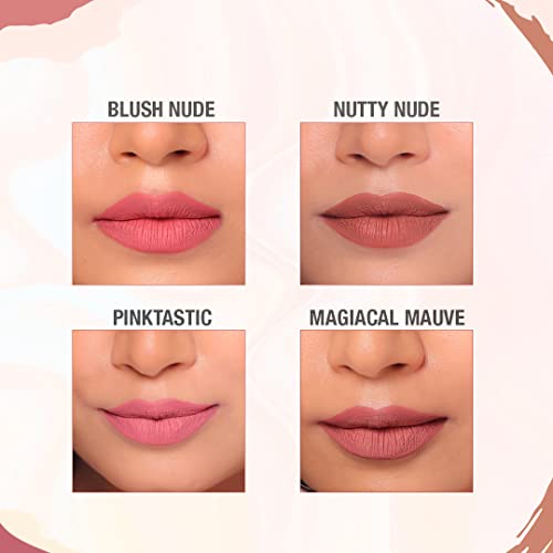 TNW-THE NATURAL WASH Tnw -The Natural Wash Mini Liquid Lipsticks Nude Shades (Combo Of 4) - Image 5