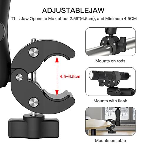 Image of CHEVIK CAM-Grip Action Camera Mount for Motorcycle, Bike and Bicycle with 360 Degrees rotatable (CAM-Grip Small)