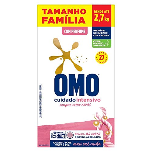 OMO Cuidado Intensivo, Lava-Roupas Pó, Caixa 2,2kg Tamanho Família