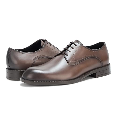 Image of BOSS Men's Tayil Smooth Leather Derby Dress Shoe