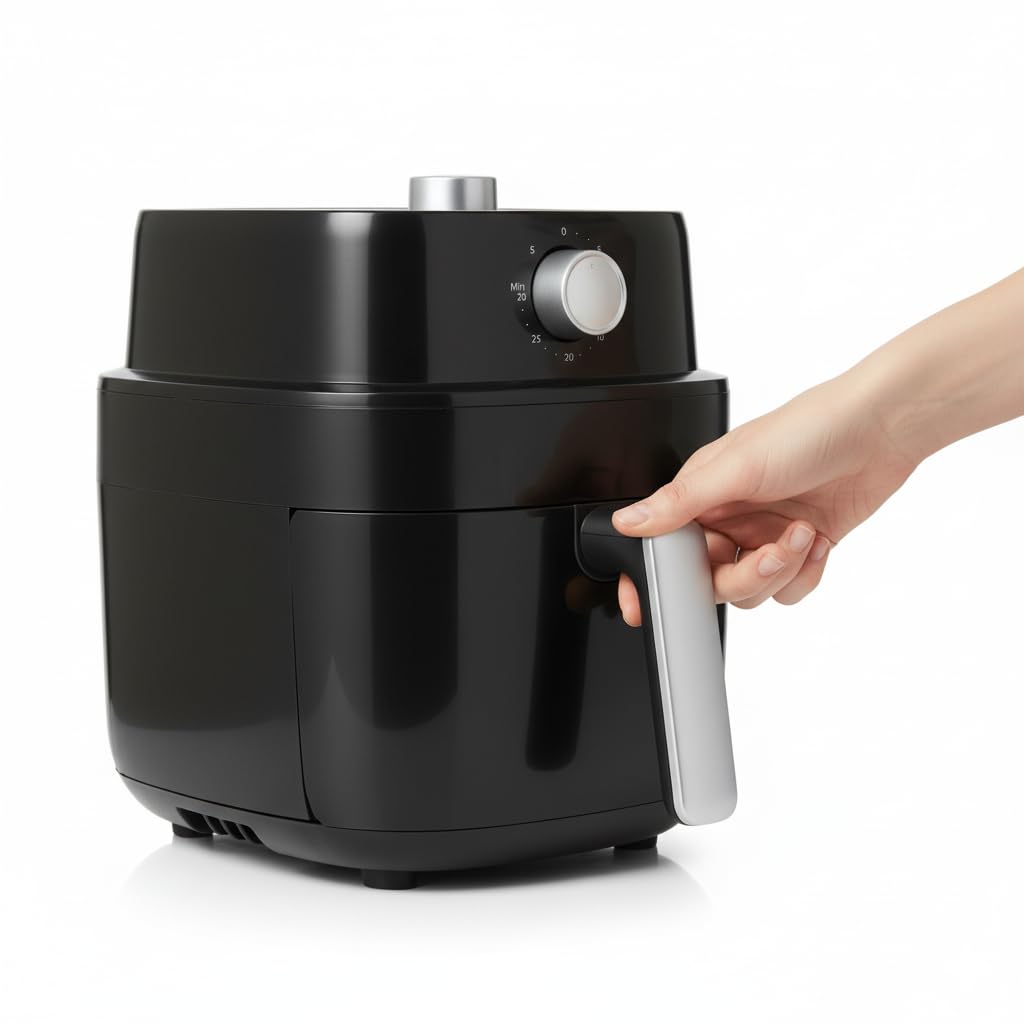 Drumstone 4.5L Air Fryer - Digital Oil-Free Multi-Function Air Fryer with Timer & Temperature Control, 1400W Large Capacity Airfryer for Healthy Cooking, Frying, Baking, Grilling, Roasting for Family-image-4