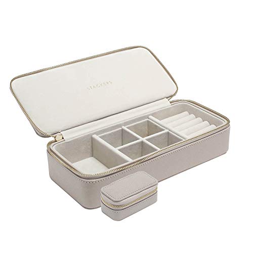 Preisvergleich Produktbild Stackers Taupe Groß & Petite Reise Schmuckschatulle