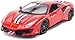 Produktbild TOY Spielzeugauto, Autoliebhaber, Kindergeschenke, Sammlung, Dekoration, Lernspielzeug, Modellauto 1:24 Automodell Ferrari 488 Pista-Legierung Automodell-Simulation Automodell kann die Tür öffnen Mod
