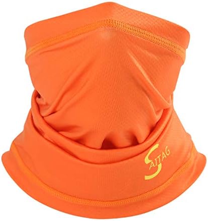 SAITAG Neck Gaiter Sun Protection Breathable Elastic Face Scarf Mask for Hot Summer Cycling Hiking Fishing