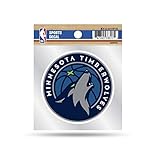 Rico Industries NBA Minnesota Timberwolves 4"x4" Small Style Decal