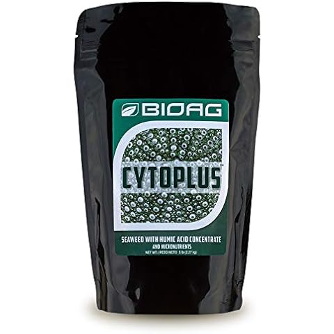 BIOAG CytoPlus Organic Humic Acid plus Seaweed Extract, Essential Micronutrients, Dry Soil Amendment for all Plants, S B Co Cu Fe Mn Mo Zn (5 lb) Cover