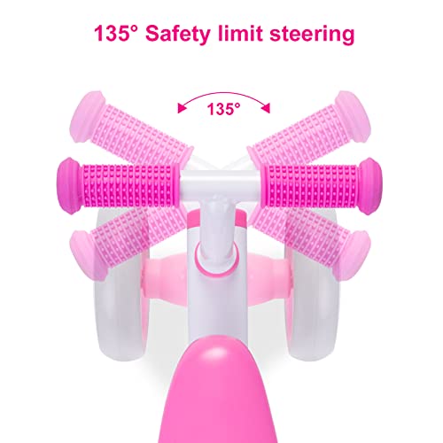 Wdmiya Baby Balance Bike 1 Year Old, Toddler Bike For One Year Old Girl Birthday Gift, 1-3 Years Toddler First Bike With No Pedal & Silence Wheels, Ride On Toy Gifts For 1 Year Old Girl thumb #6