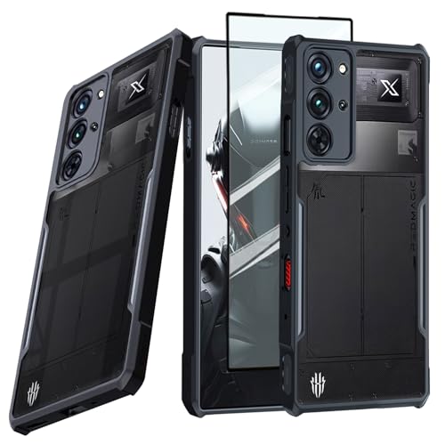 Guizzcg ZTE Nubia Red Magic 10 Pro / 10 Pro+/10S Pro/10S Pro+ pP[X ^ yʃJo[ \tgTPUop[ + AN NAobN ~^[O[h GAobO ϐk ی [1