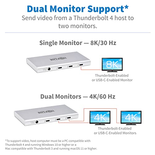 Hub dock Thunderbolt 3 compatible Mac Windows Chromebook avec charge 100W - 5