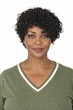 ManeMajesty 6 Inch Short Curly Human Hair Wigs for Black Women Pixie Cut Wig Kinky Afro Curly No Lace Front Glueless Wig Side Part Jerry Curl 100% Brazilian Remy Human Hair Natural Black